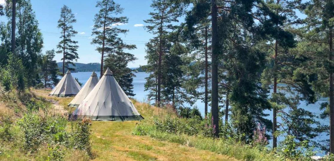 Glampingtält på Årjäng Camping & Stugor Sommarvik